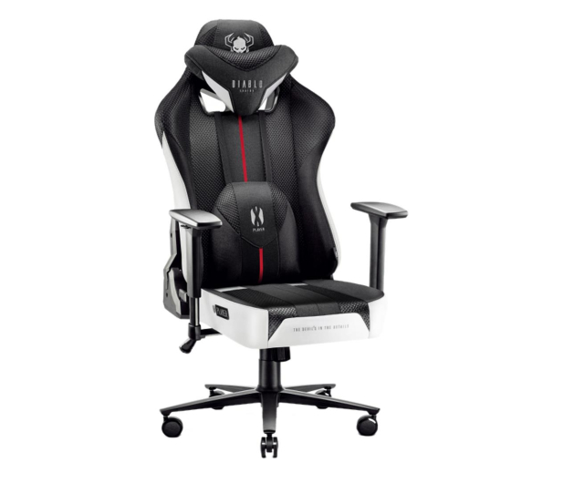 DIABLO Chairs X-PLAYER 2.0 King Size czarno-biały - 1192278 - zdjęcie